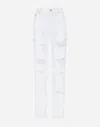 Dolce & Gabbana Straight-leg Jeans 5 Pockets In Multicolor