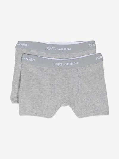 DOLCE & GABBANA DOLCE & GABBANA BOYS 2 PACK BOXER SHORTS SET