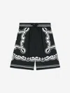 Dolce & Gabbana Boys Bandana Bermuda Shorts In Black