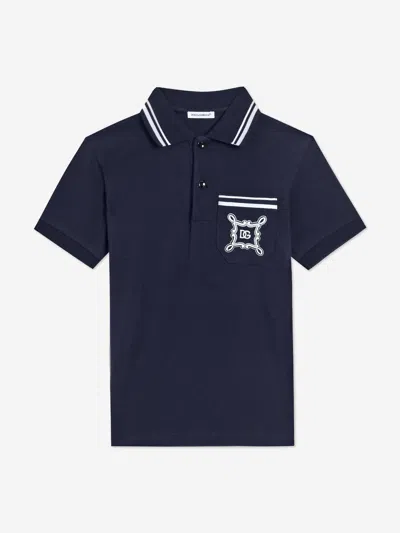 Dolce & Gabbana Kids' Boys Bandana Pocket Polo Shirt