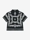 Dolce & Gabbana Batik Shirt With Bandanna Print In Black
