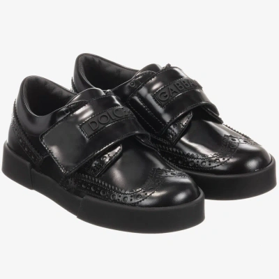 Dolce & Gabbana Kids' Boys Black Leather Brogues