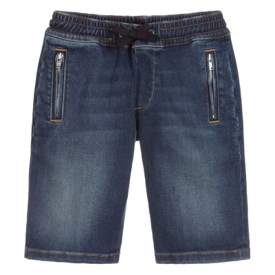 Dolce & Gabbana Babies' Boys Blue Denim Shorts