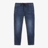 DOLCE & GABBANA BOYS BLUE PULL-ON STYLE JEANS