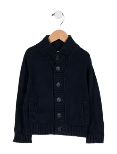 Pre-owned Dolce & Gabbana Babies' Boys Button Up Sweater In Blue