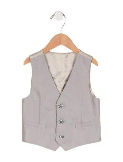 Pre-owned Dolce & Gabbana Babies' Boys Button Up Vest W/tags In Grey