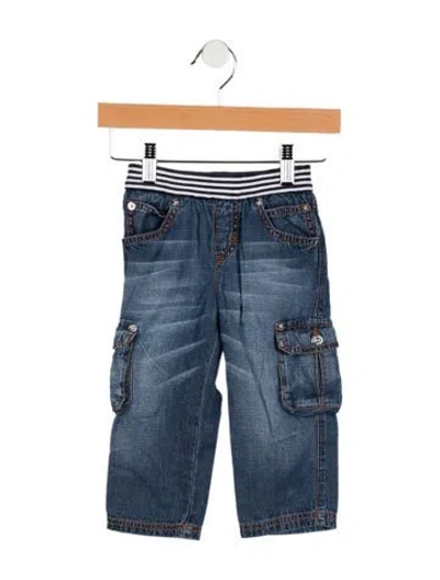 Pre-owned Dolce & Gabbana Babies' Boys Cargo Denim Jeans In Blue