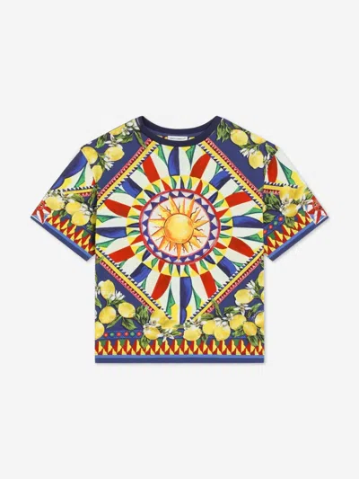 Dolce & Gabbana Babies'  Boys Carretto Print T-shirt In Multi