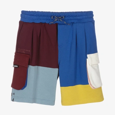 Dolce & Gabbana Kids' Boys Colour Block Jersey Shorts In Blue