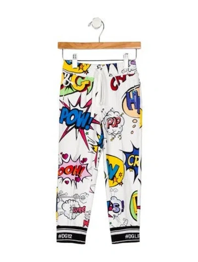 Pre-owned Dolce & Gabbana Babies' Boys' Comic Print Casual Pants In Multi