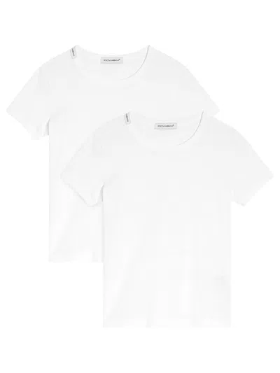 Dolce & Gabbana Boys Cotton T-shirt 2-pack In White