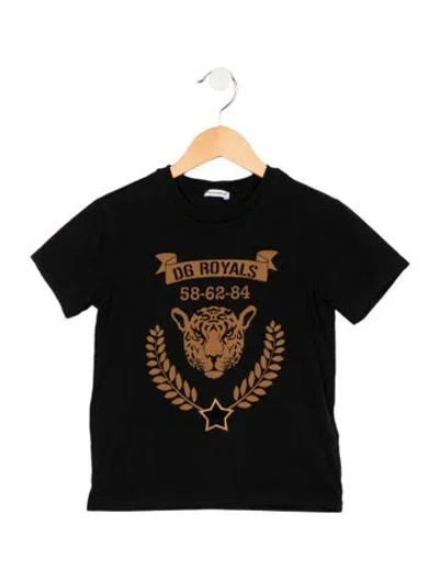 Pre-owned Dolce & Gabbana Babies' Boys' Crew Neck Shirt In Black
