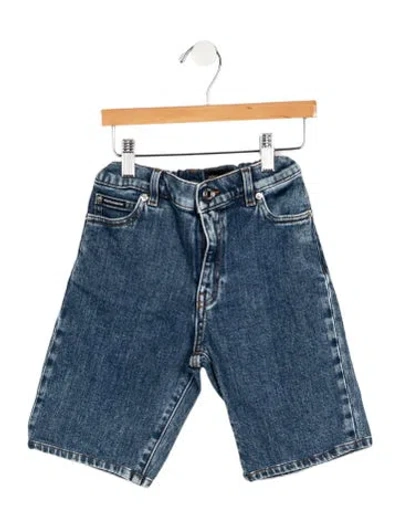Pre-owned Dolce & Gabbana Kids' Boys' Denim Shorts In Blue