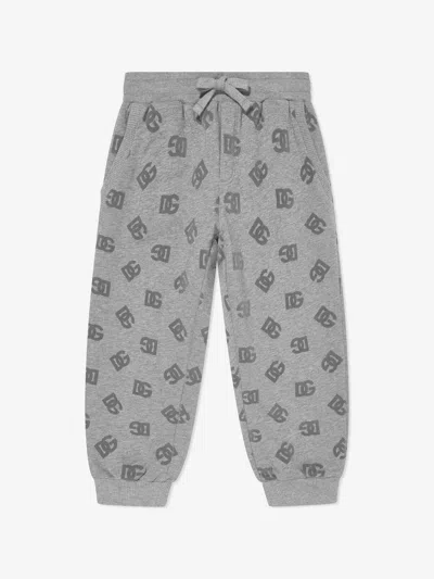 Dolce & Gabbana Babies'  Boys Dg Logo Joggers In Grey