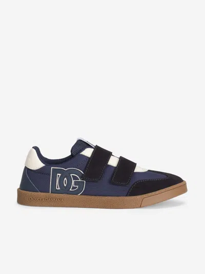 Dolce & Gabbana Kids'  Boys Dg Original Trainers In Blue