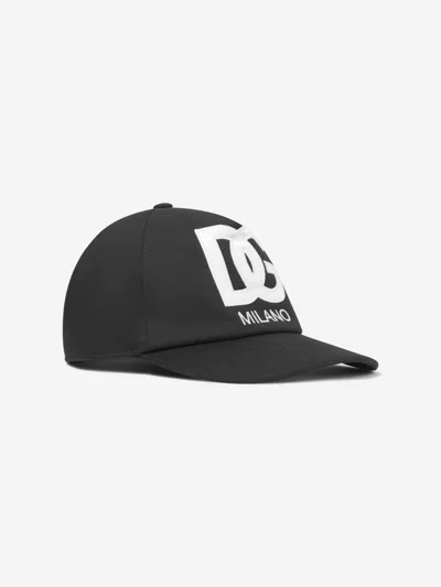 DOLCE & GABBANA BOYS EMBROIDERED LOGO CAP