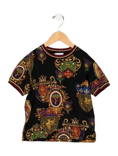 Pre-owned Dolce & Gabbana Babies' Boys' Graphic T-shirt In Black