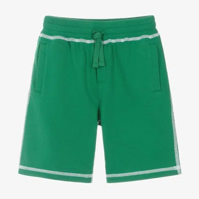 Dolce & Gabbana Babies' Boys Green Cotton Shorts In Burgundy