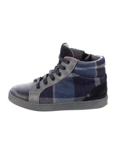 Pre-owned Dolce & Gabbana Kids' Boys' High Top Sneakers In Blue