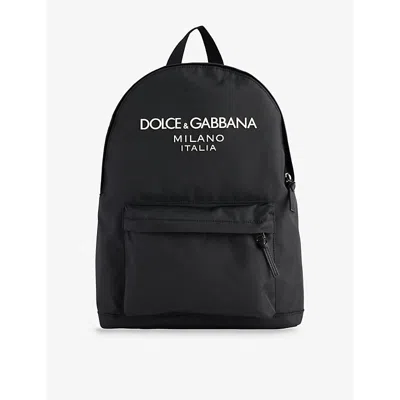 Dolce & Gabbana Boys Kids' Logo-print Woven Backpack