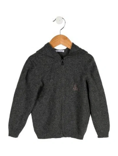 Pre-owned Dolce & Gabbana Babies' Boys' Knit Jacket In Gray