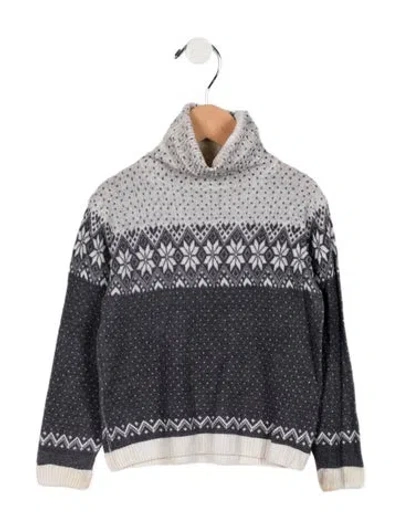 Pre-owned Dolce & Gabbana Babies' Boys Knit Sweater In Grey