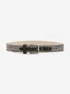 Dolce & Gabbana Boys Logo Belt In Beige