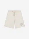 Dolce & Gabbana Boys Logo Bermuda Shorts In Ivory