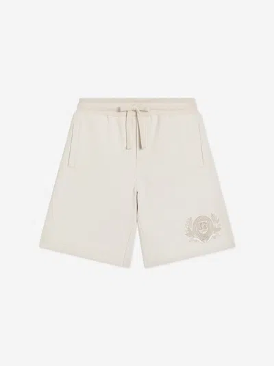 Dolce & Gabbana Kids'  Boys Logo Bermuda Shorts In Ivory