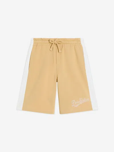 Dolce & Gabbana Kids'  Boys Logo Bermuda Shorts In Yellow
