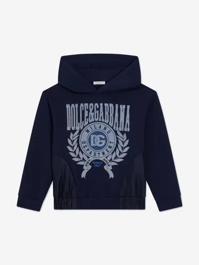 DOLCE & GABBANA DOLCE & GABBANA BOYS LOGO HOODIE