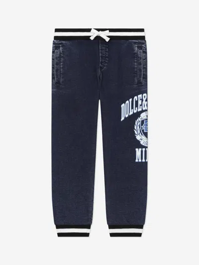 Dolce & Gabbana Babies' Boys Logo Joggers In Blue