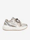 Dolce & Gabbana Mesh-panelled Lace-up Sneakers In Neutral