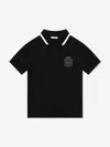 Dolce & Gabbana Boys Logo Polo Shirt In Black