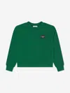 Dolce & Gabbana Boys Green Cotton Jersey Sweatshirt In Green
