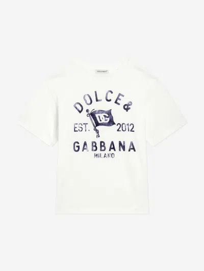DOLCE & GABBANA DOLCE & GABBANA BOYS LOGO T-SHIRT