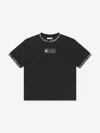 Dolce & Gabbana Logo-patch Cotton T-shirt In Black