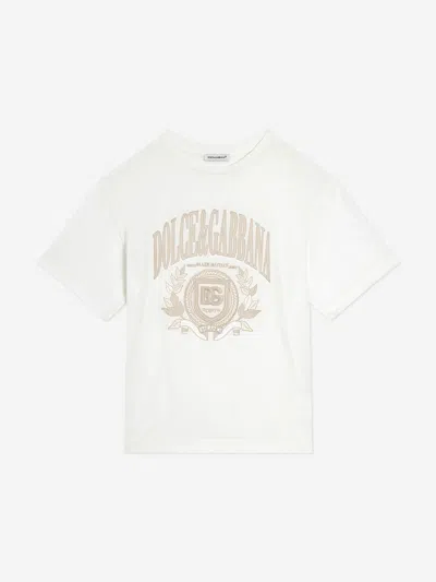 DOLCE & GABBANA DOLCE & GABBANA BOYS LOGO T-SHIRT