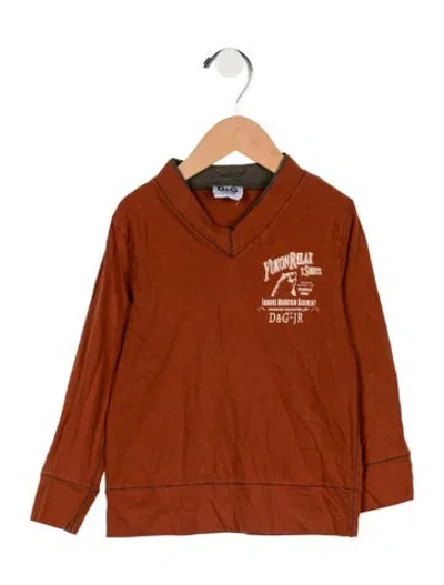 Pre-owned Dolce & Gabbana Babies' Boys Long Sleeve Shirt In Brown