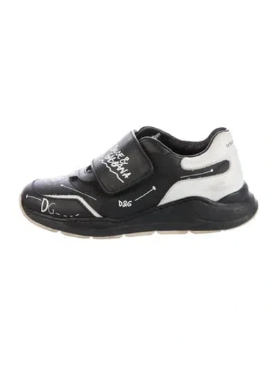 Pre-owned Dolce & Gabbana Babies' Boys' Low Top Sneakers In Black