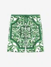 Dolce & Gabbana Majolica-print Drawstring Shorts In Green