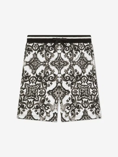 DOLCE & GABBANA DOLCE & GABBANA BOYS MAJOLICA PRINT SHORTS