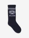 Dolce & Gabbana Boys Navy Blue Cotton Knit Socks In Blue