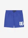 Dolce & Gabbana Logo Swim Shorts (8-12 Years) In Blue