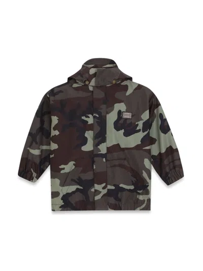 Dolce & Gabbana Boys' Mini Sports Jacket In Military Green