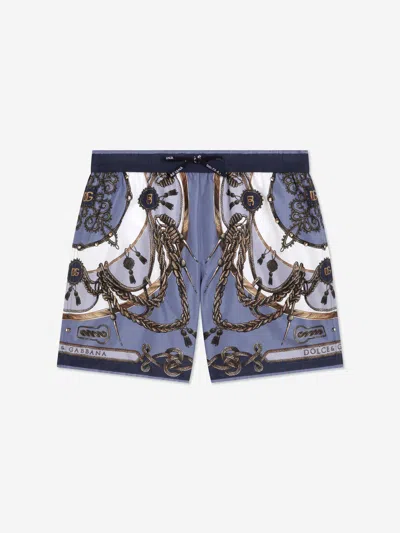 DOLCE & GABBANA DOLCE & GABBANA BOYS NAUTICAL PRINT SWIM SHORTS
