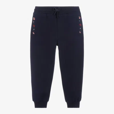 Dolce & Gabbana Kids' Boys Navy Blue Paisley-pocket Joggers