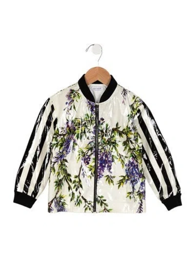 Pre-owned Dolce & Gabbana Babies' Boys' Pattern Print Jacket In White