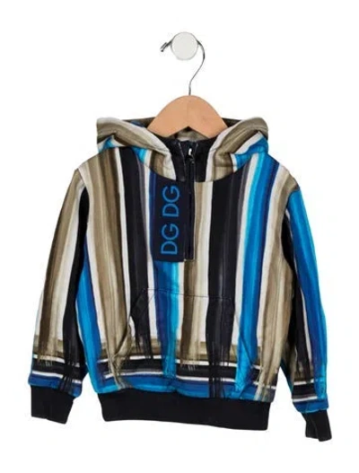 Pre-owned Dolce & Gabbana Babies' Boys Pullover Hoodie In Blue