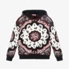 Dolce & Gabbana Bandana-print Zip-up Hoodie In Red